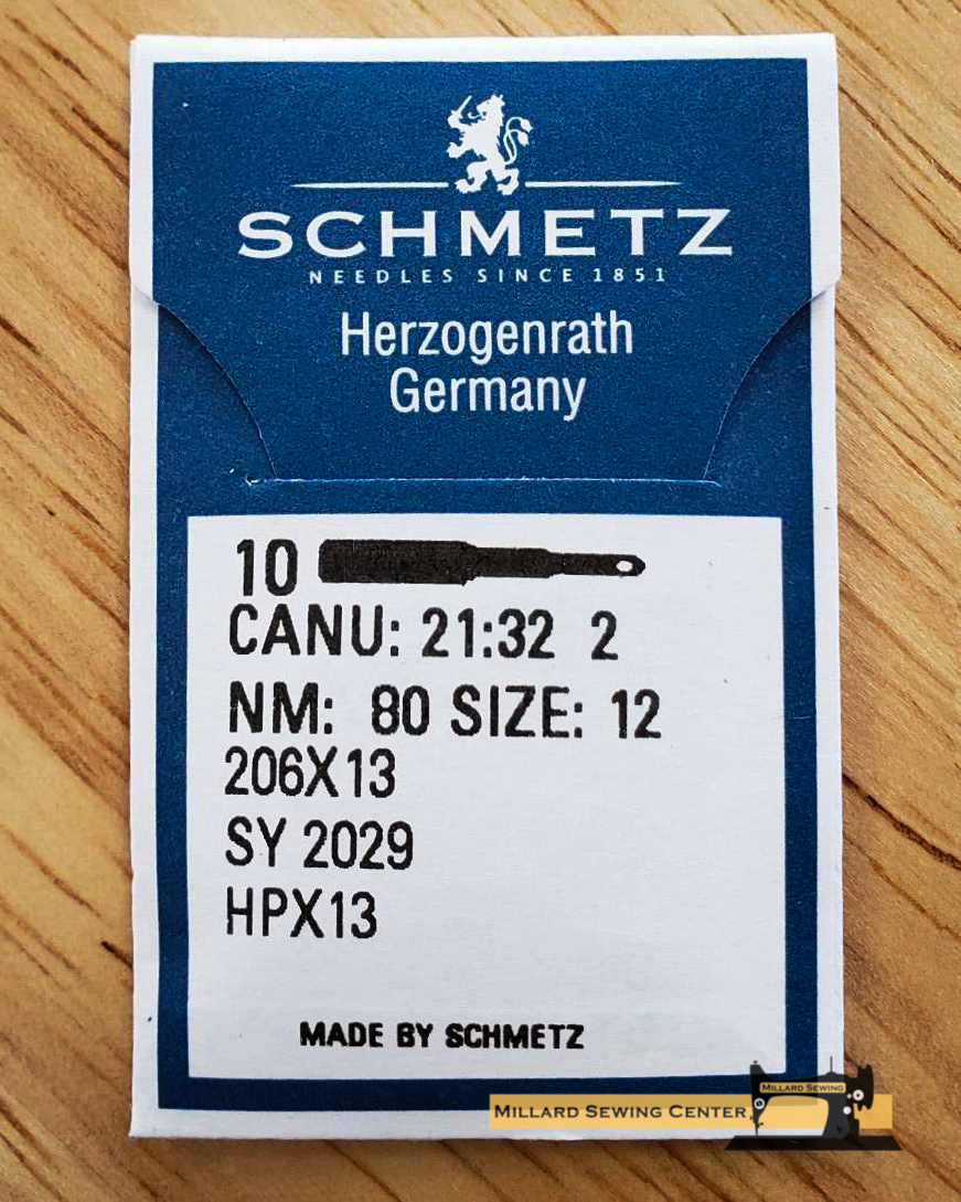 Schmetz Needles 10 Pack 206x13 Available in Size 12 & 14 – Central Michigan  Sewing Supplies Inc.