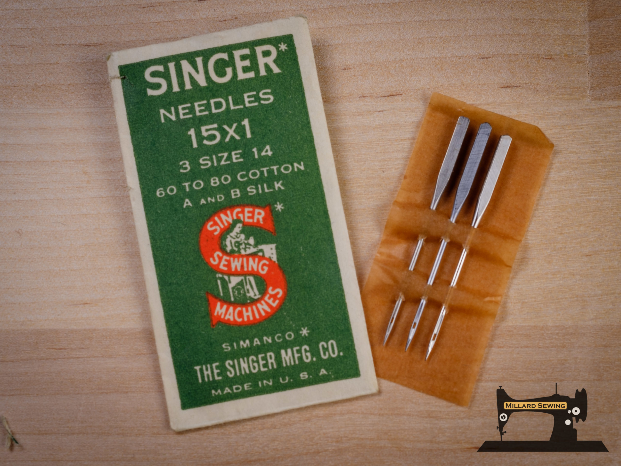 Singer 15×1 Needles 3 pack Vintage Size 16 – Millard Sewing Center