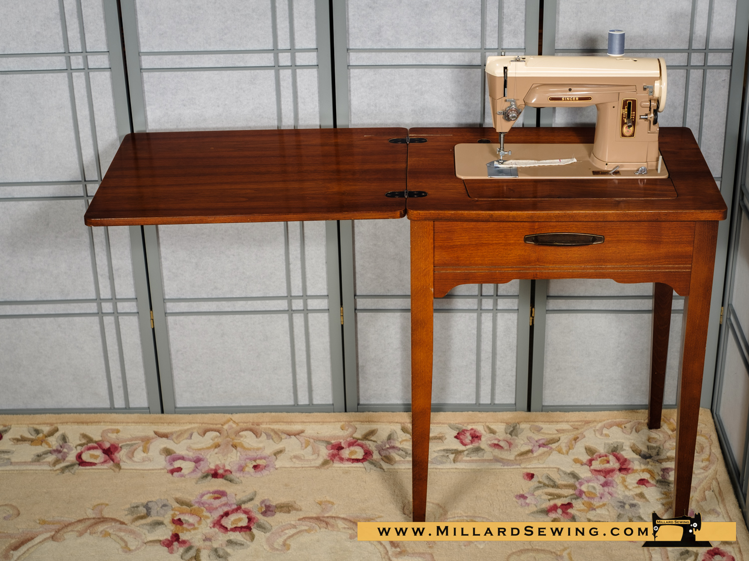 Sewing Machine Cabinet For Flat Bed Machines By Singer Millard Center
