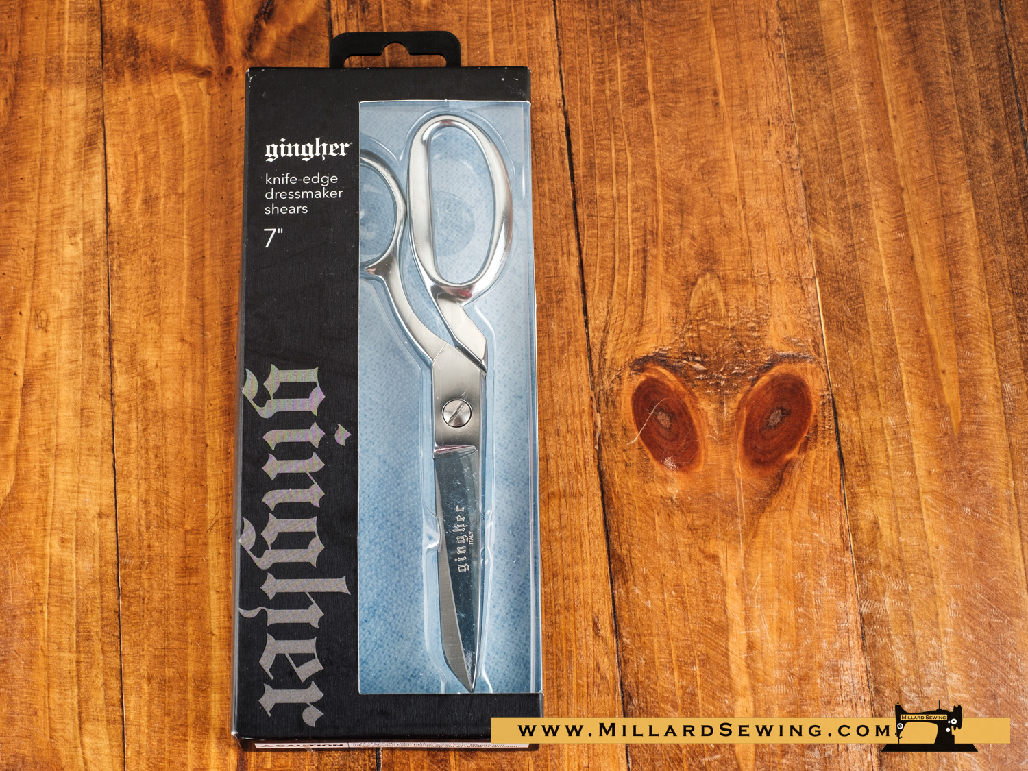 Scissors, 7″ Dressmaker Shears with Knife Edge by Gingher – Millard Sewing  Center