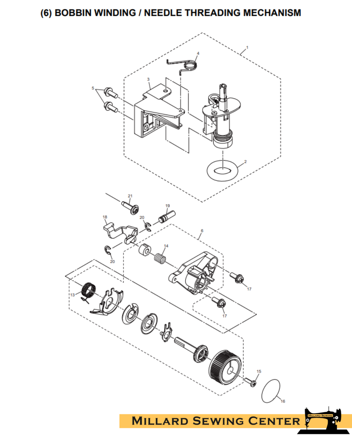 Bobbin Winder for Brother Sewing Machines – Millard Sewing Center